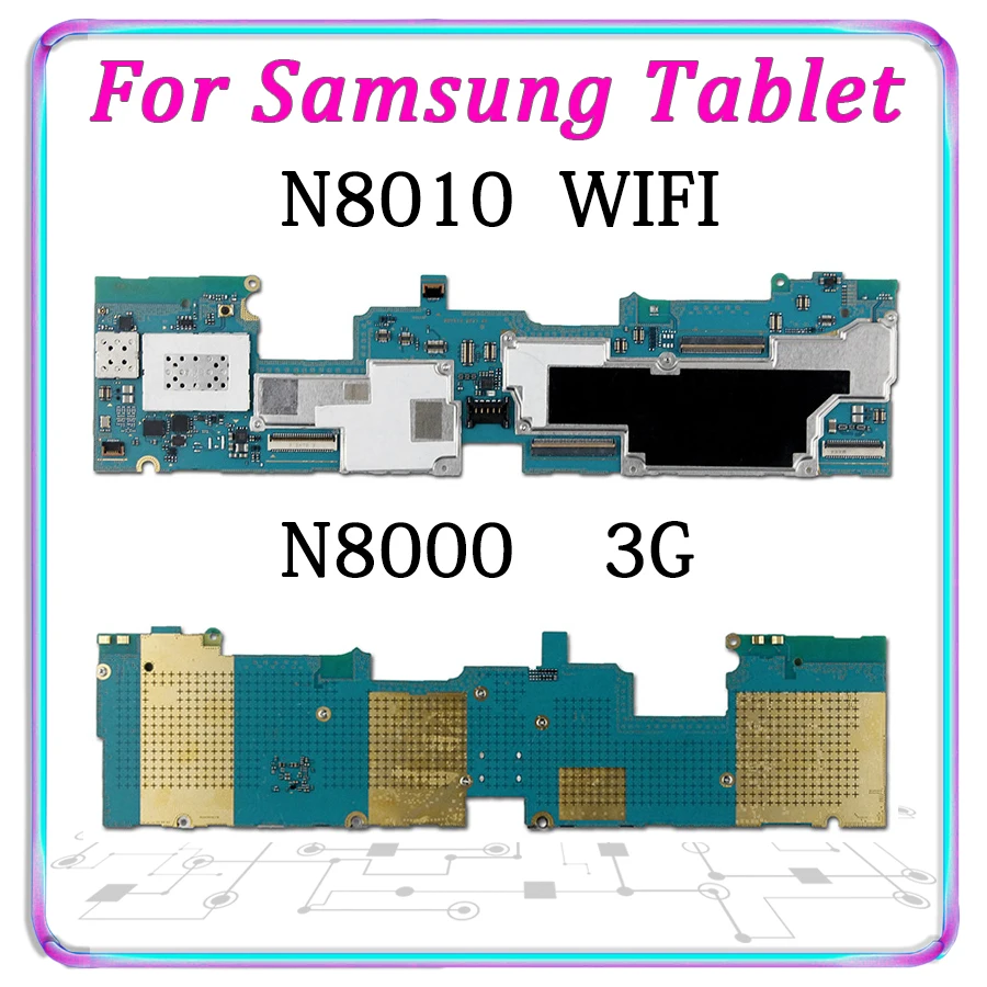 Оригинальная материнская плата для samsung Galaxy Note 10,1 N8000 N8010 разблокированная материнская плата Android логическая плата протестированная хорошая пластина
