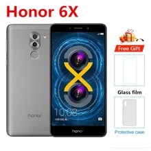 Original Huawei Honor 6X Smartphone 4GB RAM 64GB ROM 5.5 inch 1920*1080 Android 7.0 Kirin 655 Octa Core 12.0MP Mobile Phone
