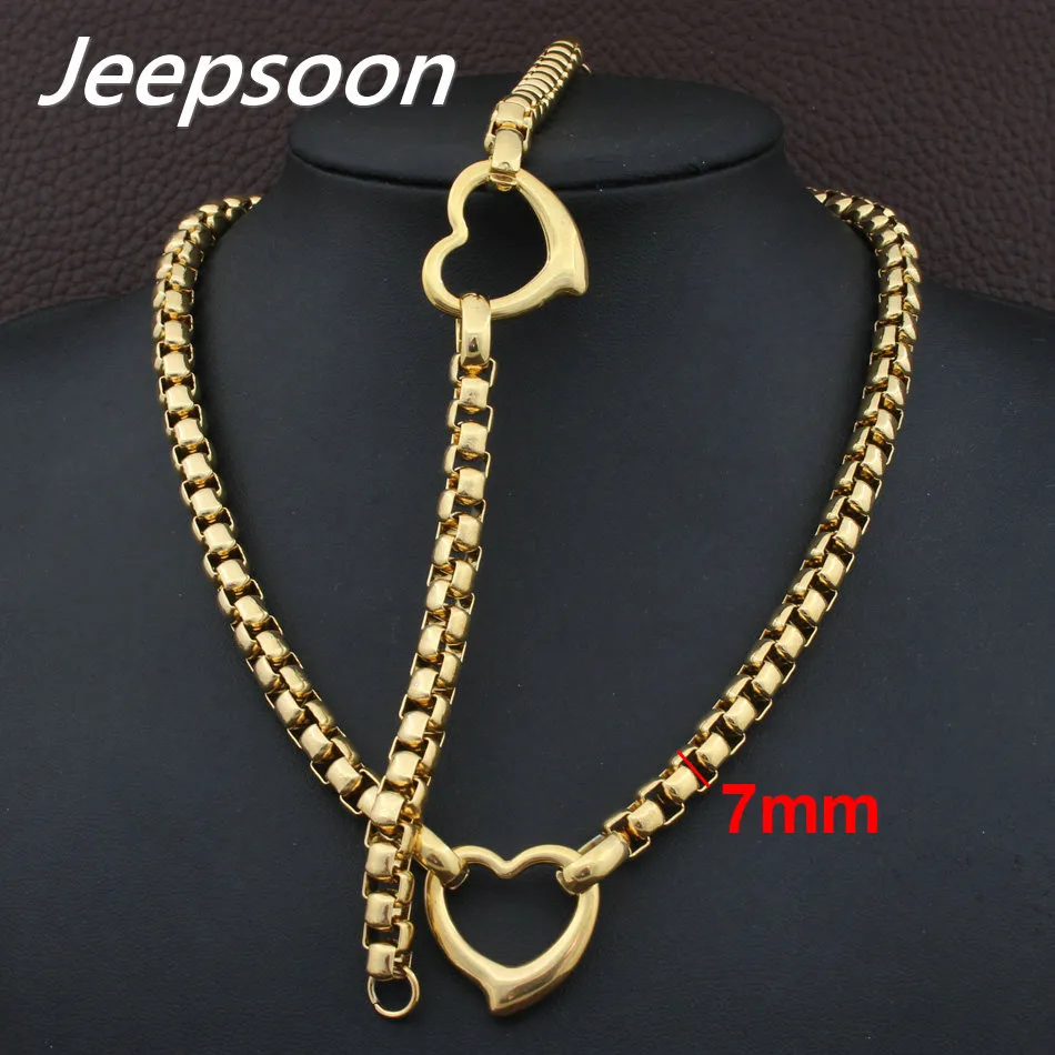 Женский комплект из колье и браслета нержавеющей стали | Украшения аксессуары