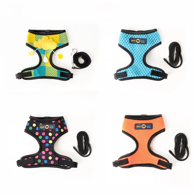 Сетчатая шлейка жилет для щенков французских Бульдогов и кошек малые средние