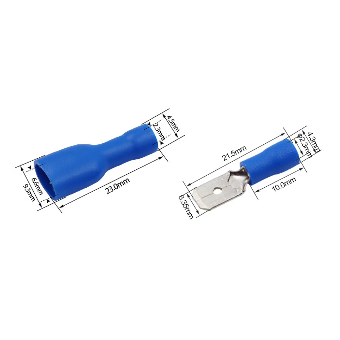 100/50/25 шт 6 3 мм 16 14AWG Женский Мужской Разъем электропроводки ОБЖИМНАЯ