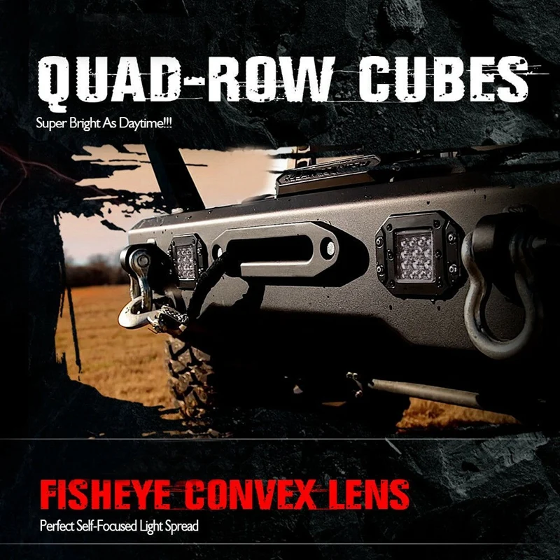 

2Pcs 5inch 42W LED Light Bar Spot Beam Driving Lights Waterproof Work Bumper Fog Lamp Headlight for Truck ATV SUV 9-30V