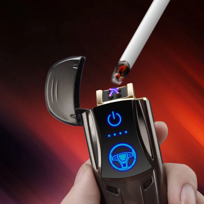 Новинка 2019 электронная сигаретная зажигалка двойная дуга плазменная USB