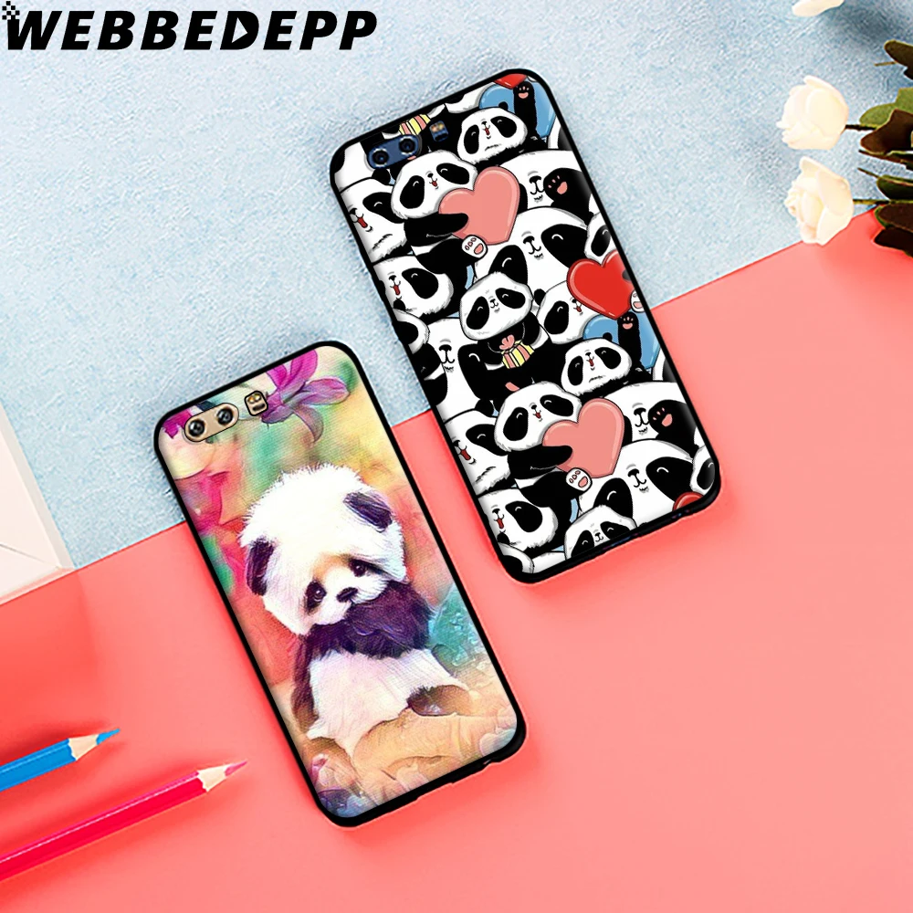 Animal Panda Soft Case for Huawei P8 P9 P10 P20 P30 Lite Pro P Smart Z Plus Y6 Y7 Y9 Prime |