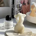 Современная домашняя декоративная свеча, Женская Свеча для тела, Декоративные Ароматические свечи, ароматические свечи из натурального соевого воска, креативные реквизиты для фото