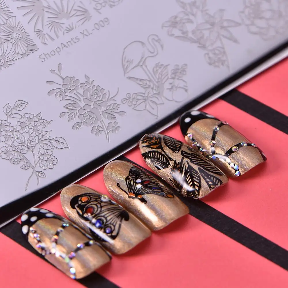 Маникюрный шаблон для стемпинга ногтей 6 х12 см|Шаблоны дизайна ногтей| |