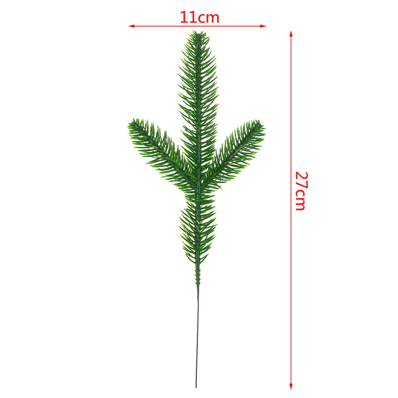 

5/10Pcs Christmas Fake Plants Pine Branches For Christmas Tree Wreath Decorations Xmas Tree Ornaments Kids Gift Supplies