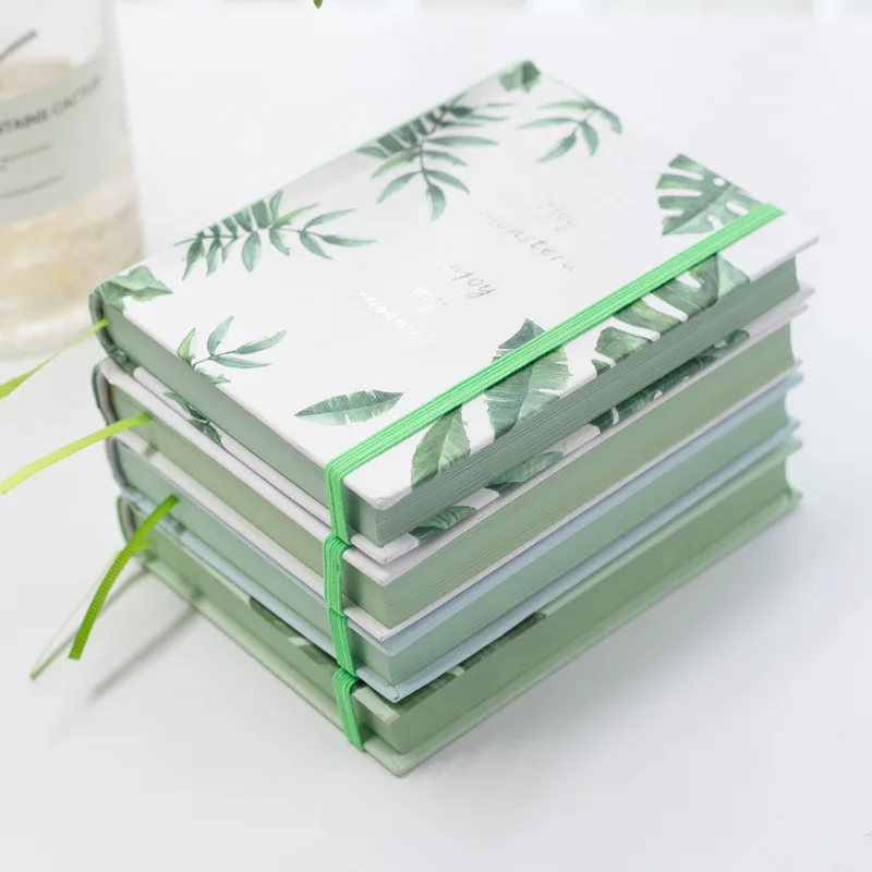 

A6 B6 Plant Hardcover Notebook for School 128 Sheets Diary Agenda Daily Planner Colored notebooks Beautiful Handbook Journal