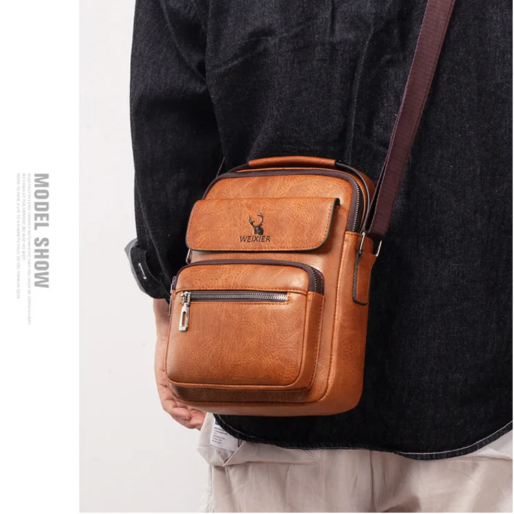 

Новая модная трендовая сумка на одно плечо, многофункциональная вместительная водонепроницаемая сумка через плечо, сумка-мессенджер в сти...