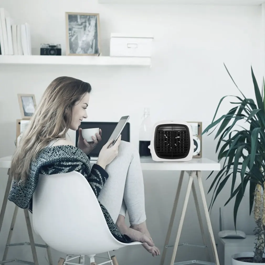 

Mini Air Conditioner With Cooling Fan USB Plug Usb Desktop Home Portable Air Cooler Humidification And Refrigeration Spray