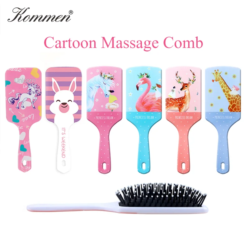 Принт с героями мультфильмов для волос расческа средства по уходу за волосами