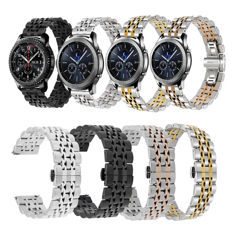 

20MM/22MM Stainless Steel Watchband Quick Release Sport Wrist Strap for Samsung 42MM/46MM for Gear Sport for 2