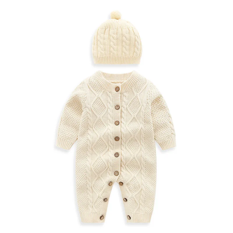 Рождественский костюм для девочки из 2 предметов Хлопковый вязаный детский