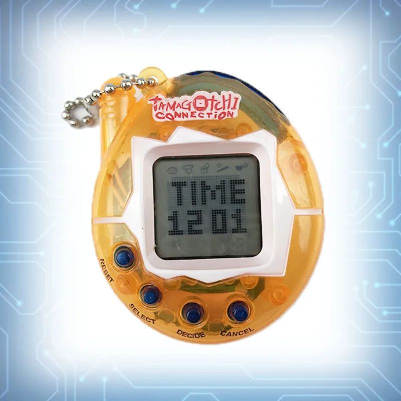 Прозрачные электронные питомцы Tamagotchi 90S ностальгические 49 в одном виртуальная