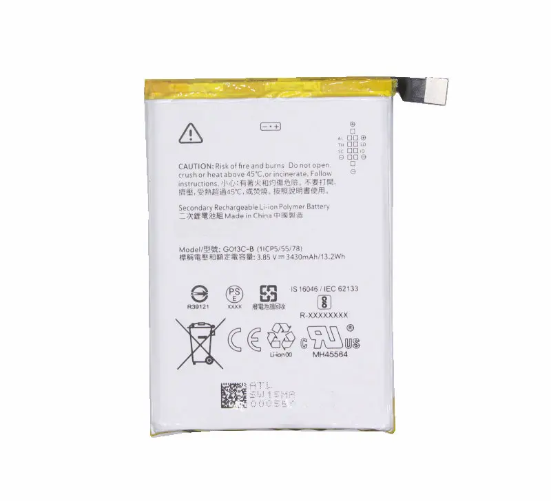1x3430 мАч/13.20Wh G013C B / Go13C C1 запасная часть телефона Батарея для HTC Google Pixel 3 XL 3XL