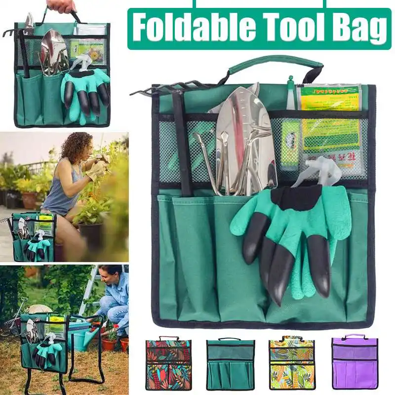 

Садовый наколенник, Прочный сверхпрочный с чехлом для инструментов, многофункциональное сиденье, защищает колени, складной портативный мя...