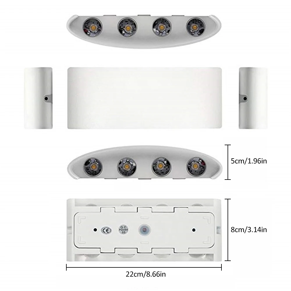 Скандинавский настенный светильник для помещений лестницы прикроватная бра 8 Вт