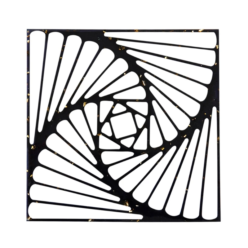 

2021 New Hollow Square Resin Coasters Coffee Cup Mat Heat Resistant Placemat Tea Cup Pad