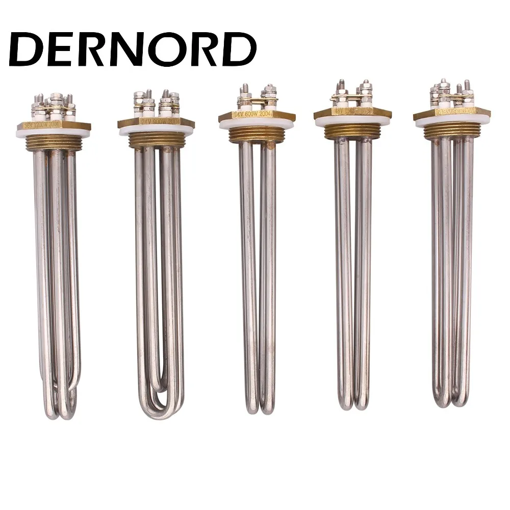 Погружной водонагреватель DERNORD SUS304 DN32 1 1/4 &quotBSP 48 В/36 В/24 В DC|Запчасти для