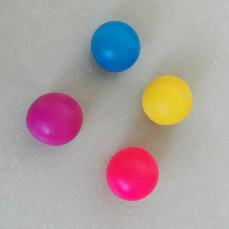 

1pc Stick Wall Ball Fluorescent Squash Xmas Sticky Target Ball Decompression Throw Fidget Toy Kids Gift Novelty Stress Relief