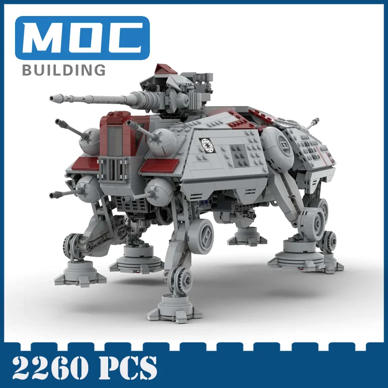 

Movie Model NEW Star Plan Spacewalker Motorized AT-TE Building Block Bricks RC Space Wars DIY Assembly Construction Toys Gift