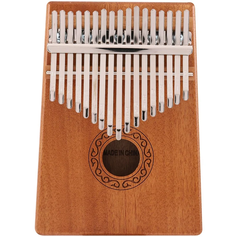 

17 Keys Kalimba Thumb Piano Mahogany Solid Wood Musical Toys With Carry Bag Storage Case Tuning Hammer Music Book Stickers