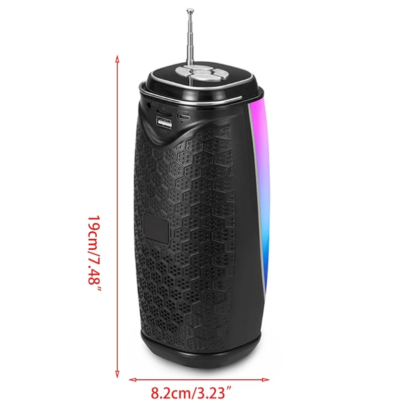 

MF206 Portable Wireless Bluetooth Bass Speaker Powerful Waterproof Column AUX TF Radio With Handle Portable Bluetooth Speaker