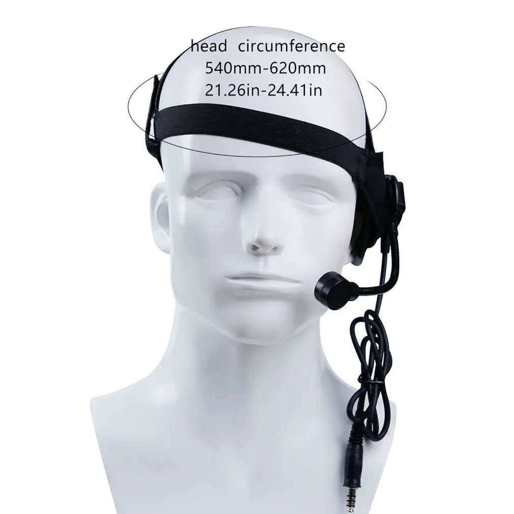 WoSport Tactical HD02 гарнитура с круглыми краями U94 Style PTT для iCom Kenwood Midland Motorola|Тактические