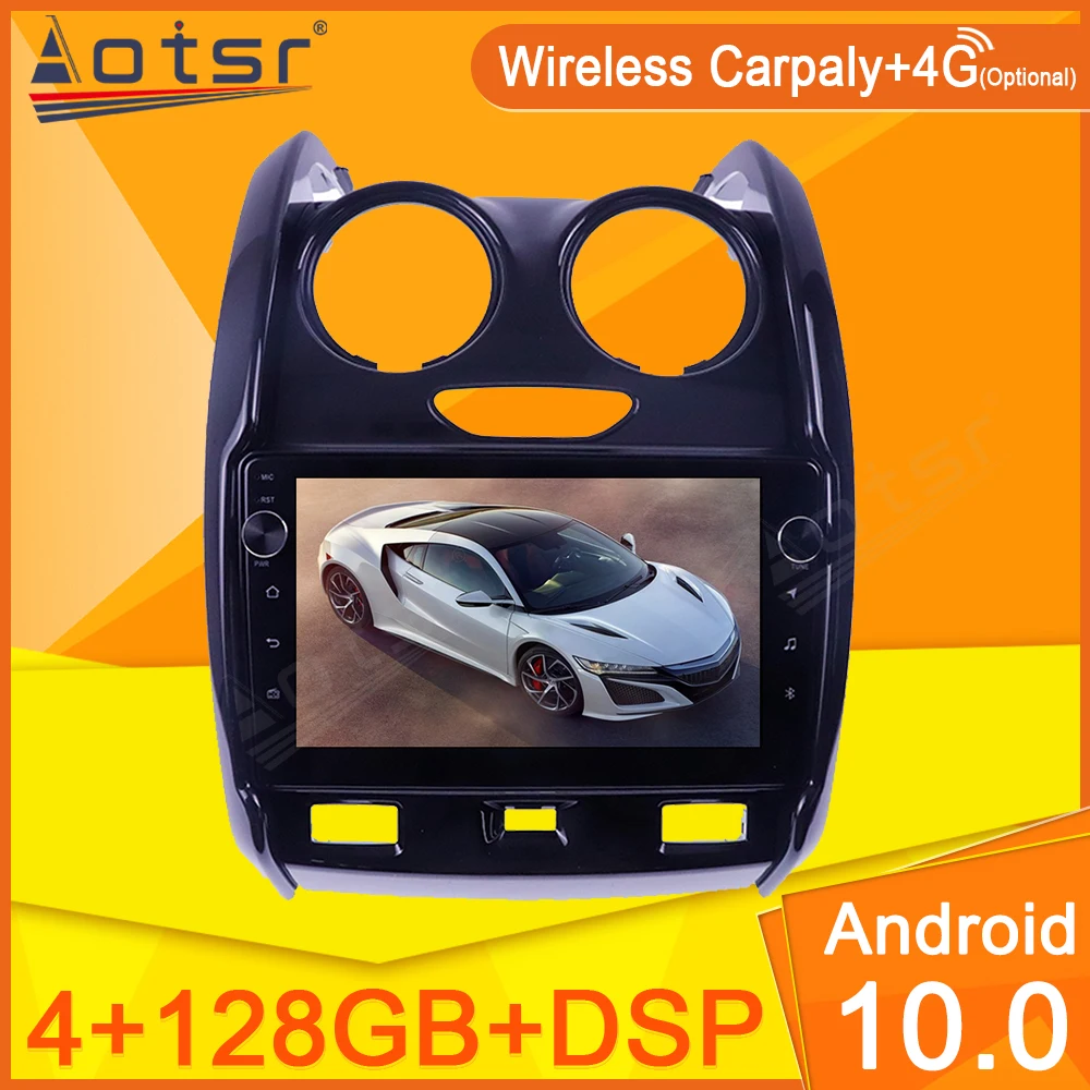 

128GB Carplay For Renault Duster 2013-2018 Car Radio Video Multimedia Player Navi Stereo GPS Android No 2Din 2 Din DVD Head Unit