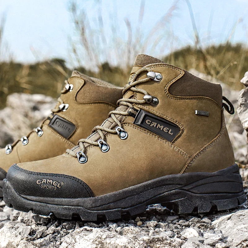 CAMEL мужская обувь для активного отдыха спортивная из натуральной кожи с высоким
