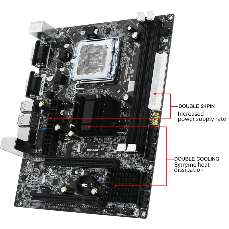 MACHINIST G31 материнская плата Socket LGA 775 771 Поддержка процессора Intel Core 2 и оперативной
