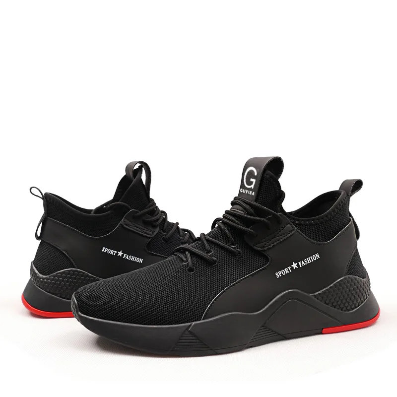 

Men's Steel Toe Work Safety Shoes Casual Breathable Outdoor Sneakers Puncture Proof Boots Comfortable Industrial Shoes for Men
