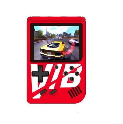Виб портативный игровой плеер Вибрирующая портативная игровая консоль встроенный 169 игр поддержка ТВ выход - Цвет: red