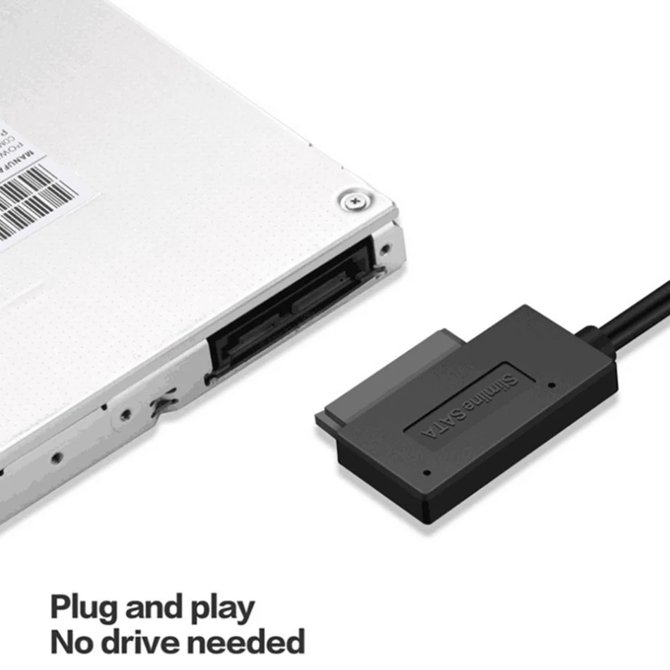 Адаптер WVVMVV USB 2 0 для Mini Sata II 7 + 6 13Pin кабель-преобразователь ноутбука CD/DVD ROM