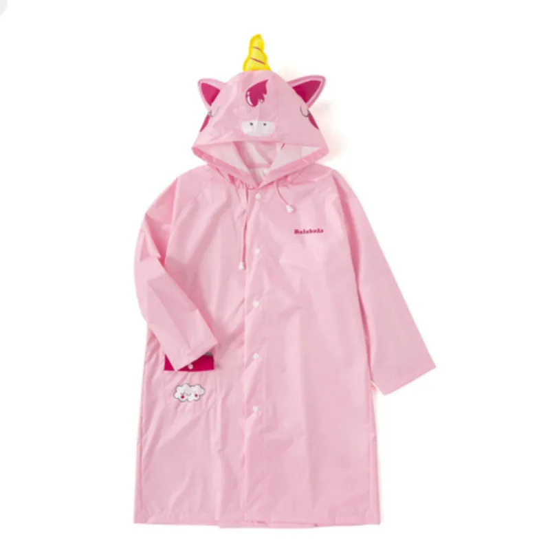 

Kids Fashion Rainwear Poncho Waterproof Wet Weather Gear Toddler Raincoat Impremiable Backpack Veste Pluie Kids Rain Coat EB50YY