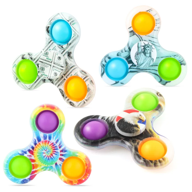 

Washable and Reusable Silicone Pop Spinner Fidget Bubble Toy Sensory Toy, Autism Special Needs Stress Reliever Pop Fidget Toy