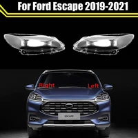 auto light caps for ford escape 2019 2020 2021 car headlight cover headlamp lampcover transparent lampshade lamp glass lens case