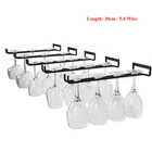 Металлический держатель для бутылок, 30 см, 124 шт., подвесная полка для бара, кухниресторана, стеклянный шкаф для вина для Хранения Винных Бокалов