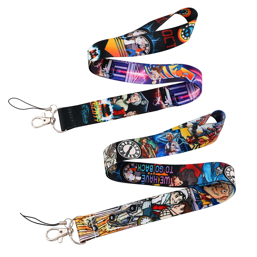 

JF1077 Back to the Future Neck Strap Lanyard for Key ID Card Mobile Phone Straps USB Badge Holder Hang Rope Lariat Lanyards
