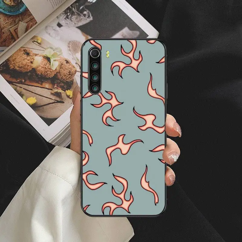 

Repeating spikes fire Phone Case For SamsungA 01 11 31 91 80 7 9 8 12 21 20 02 12 32 star s eCover Fundas Coque