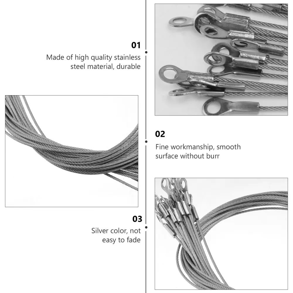 

20pcs Strong Wire Ropes Accessories Tough Cables Multifunctional Ropes