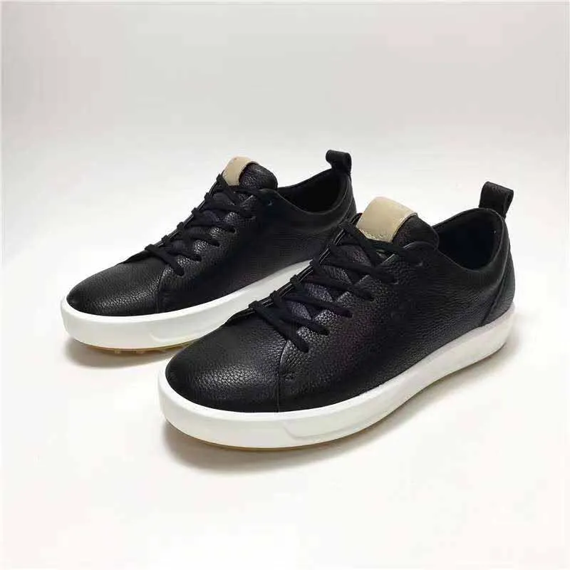 

Golf Shoes Genuine Leather Skateboard Sneakers Mens Golf Training Shoes Comfort Flats Walking Sneakers for Golf Athletics Tours