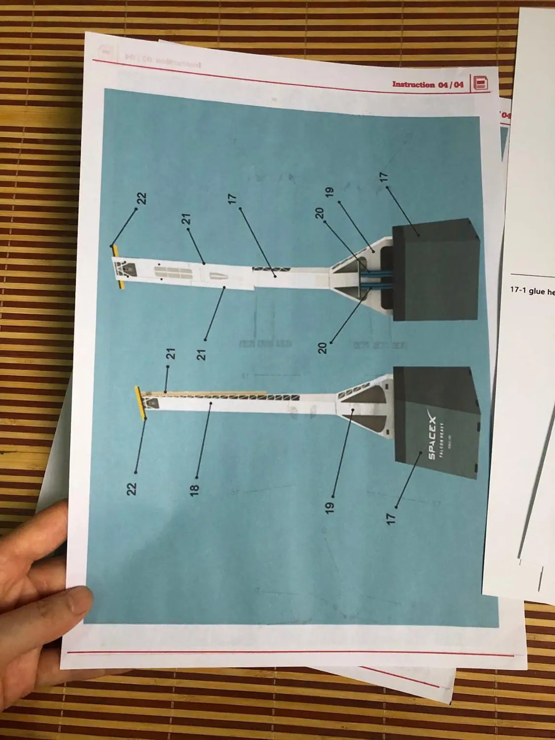 

1:160 Falcon Heavy Rocket SpaceX Paper Model Puzzle Manual DIY Aerospace Model