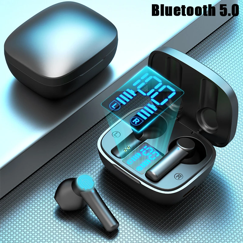 TWS Спортивные Bluetooth Беспроводные наушники с микрофоном водонепроницаемые 9D HIFI