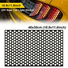 Декоративная накладка на задний фонарь автомобиля, наклейка на фару дюйма, 48 х30 см