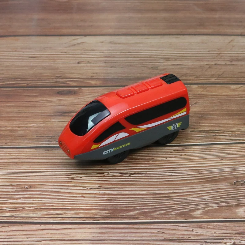 

Remote Bullet train Control Electric Locomotive Wooden Track train Boys Girls Wooden Track Car Small Train Children's Toy Train