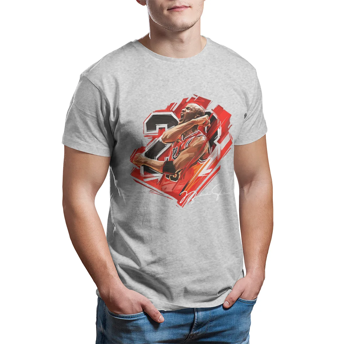 

23 with signature print Woman Unisex High Quality style Tees 136820