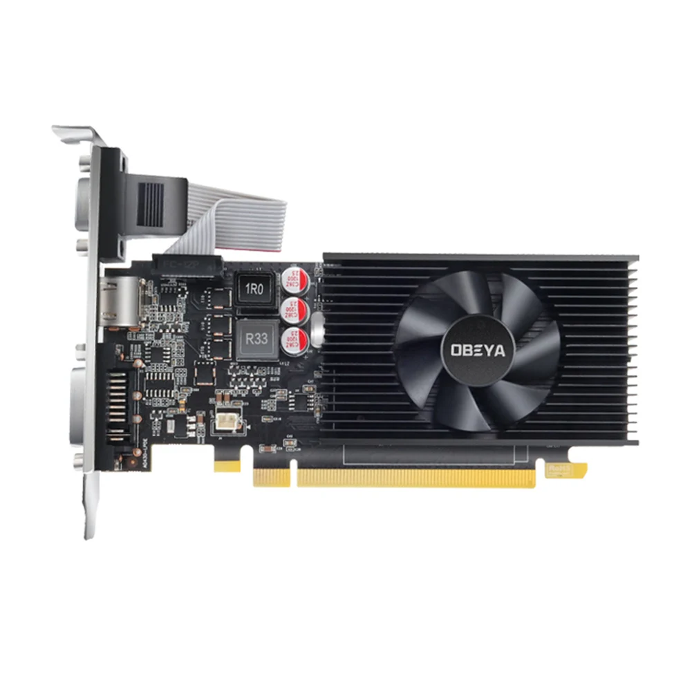 

OBEYA GT730 Original Game Video Card 4GB 128Bit 1600MHz GPU Desktop PC Computer Graphics Card image Card Video Card