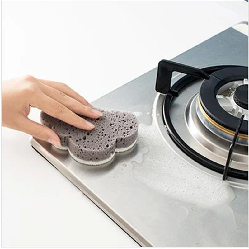 Двухсторонняя губка для кухни в форме облака|Чистящие щетки| |