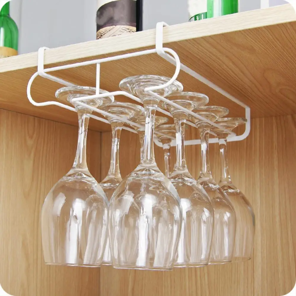 

50% HOT SALE Wine Glass Rack Cabinet Stand Home Dining Bar Tool Stainless Shelf Holder Hanger Space Saving